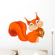Squirrel with Nut Wall Decal