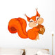 Squirrel with Nut Wall Decal