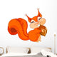 Squirrel with Nut Wall Decal
