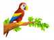 Macaw Bird Wall Decal
