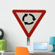 Roundabout Sign Wall Decal