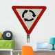 Roundabout Sign Wall Decal