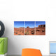 Triptych Monument Valley Rocks Wall Decal