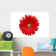 Red Daisy Wall Decal