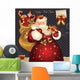 Christmas Illustration with Santa Wall Decal