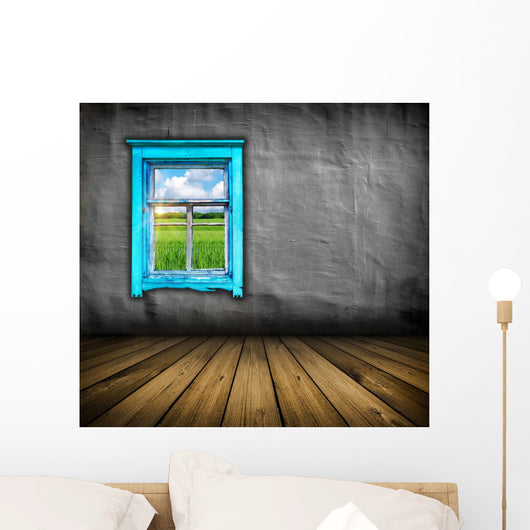 Vintage Gray Interior Wall Decal