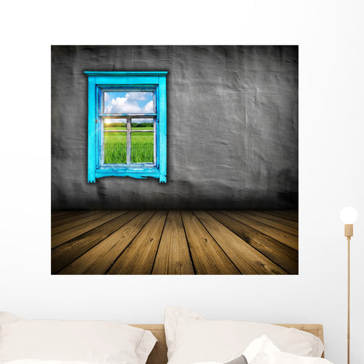 Vintage Gray Interior Wall Decal