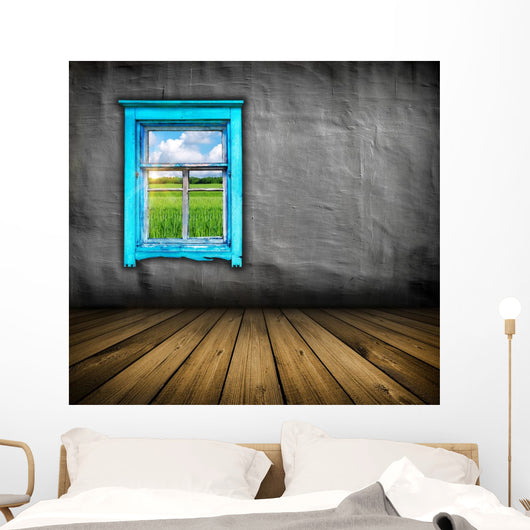 Vintage Gray Interior Wall Decal