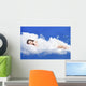 Beautiful Woman Lying Clouds Wall Decal