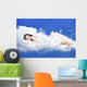 Beautiful Woman Lying Clouds Wall Decal
