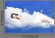 Beautiful Woman Lying Clouds Wall Decal