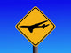 Caution Airplanes Sign Wall Decal