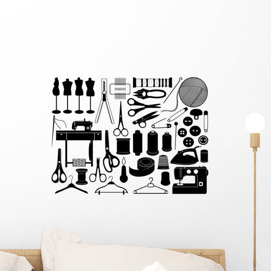 Tailoring Equipment Wall Decal
