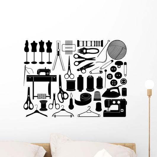 Tailoring Equipment Wall Decal
