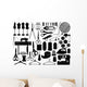 Tailoring Equipment Wall Decal