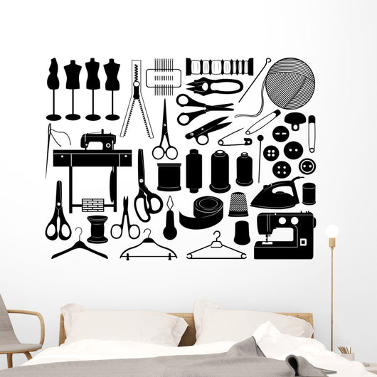 Tailoring Equipment Wall Decal