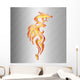 Dragon Fuego Sobre Fondo Wall Decal