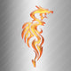 Dragon Fuego Sobre Fondo Wall Decal