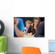 Pretty Female College Student Wall Decal