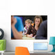 Pretty Female College Student Wall Decal