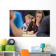 Pretty Female College Student Wall Decal