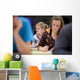 Pretty Female College Student Wall Decal