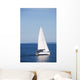 White Sailboat Wall Decal