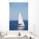 White Sailboat Wall Decal