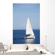White Sailboat Wall Decal