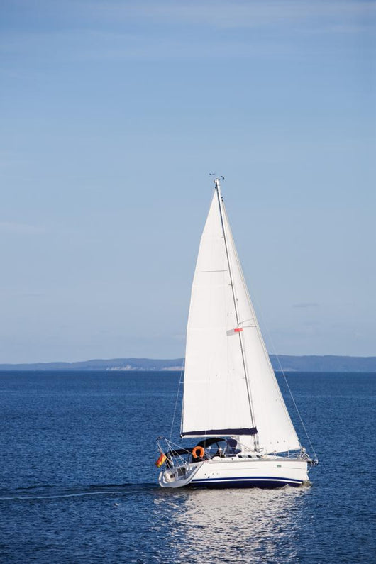 White Sailboat Wall Decal