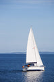 White Sailboat Wall Decal