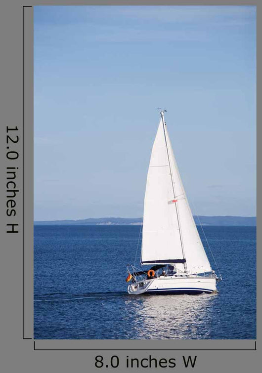 White Sailboat Wall Decal