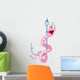 Cartoon Character Worm Wall Decal