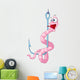Cartoon Character Worm Wall Decal