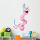 Cartoon Character Worm Wall Decal