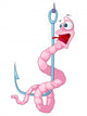 Cartoon Character Worm Wall Decal