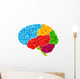 Human Brain Vector Abstract Wall Decal