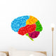 Human Brain Vector Abstract Wall Decal
