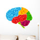Human Brain Vector Abstract Wall Decal