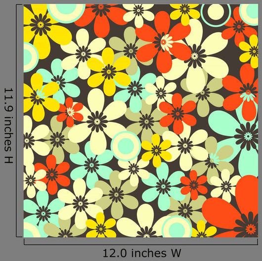 Floral Seamless Pattern Wall Decal