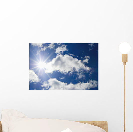 Sun Blue Sky with Wall Decal