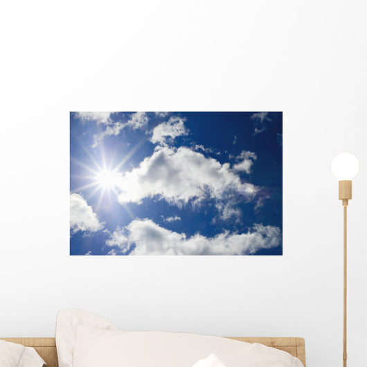 Sun Blue Sky with Wall Decal