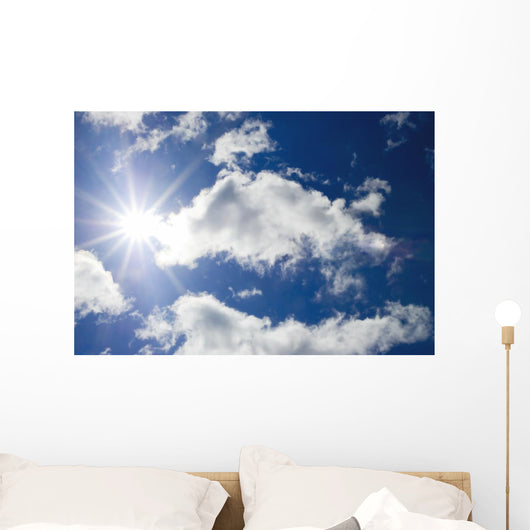Sun Blue Sky with Wall Decal
