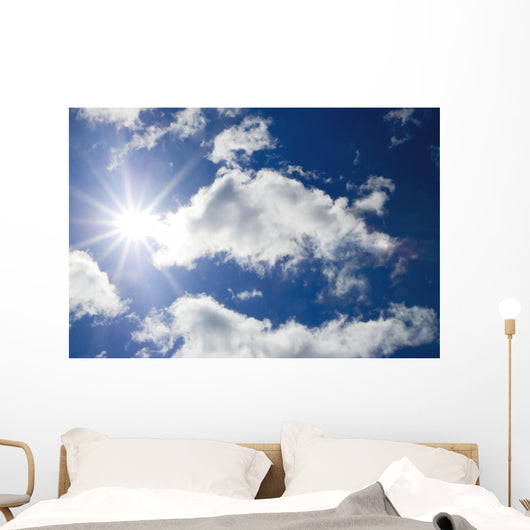 Sun Blue Sky with Wall Decal