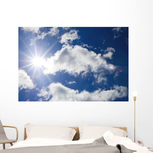 Sun Blue Sky with Wall Decal