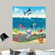 Under Sea with Fish Wall Decal