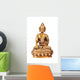 Brass Buddha Statue White Wall Decal