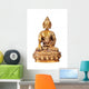Brass Buddha Statue White Wall Decal