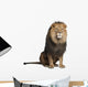 Sitting Lion - Front Side (Panthera Leo) Wall Decal