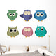 Owl Illustrations Wall Decal